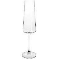 Jogo 6 Taças 210ml 26,5cm Altura Para Champanhe Xtra Em Cristal Ecológico